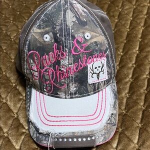 Camo and Pink Women’s Cap